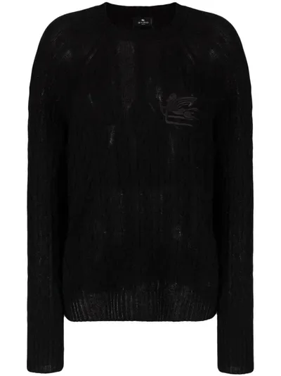 Etro Black Wool Sweater