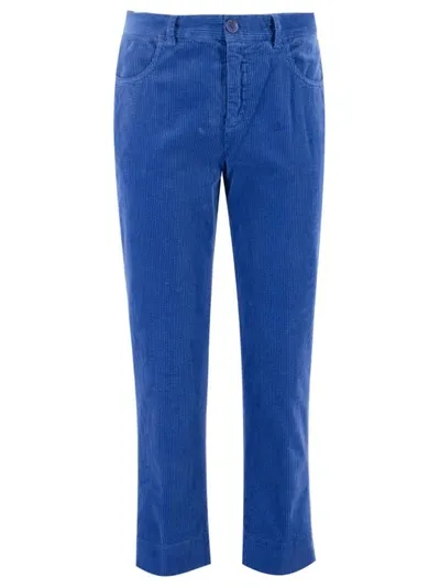 Aspesi Trousers In Blue