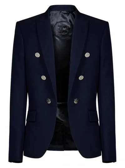 Balmain Blazer In Blue