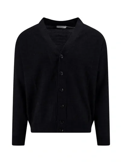 Lemaire Cable-knit Cardigan In Black