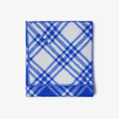 Burberry Check Wool Blanket In Knight