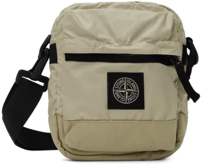 Stone Island Beige Patch Bag In V0097 Plaster