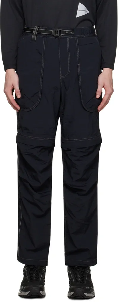 And Wander Black 2way Track Pants