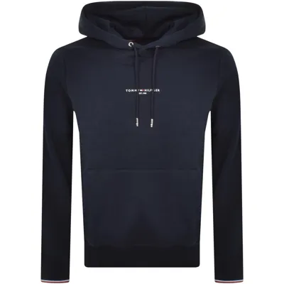 Tommy Hilfiger Logo Tipped Hoodie Navy