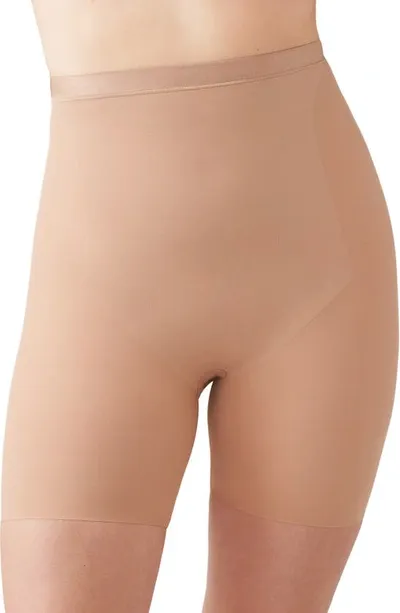 Wacoal Shape Revelation Straight High Waist Thigh Shaper In Praline