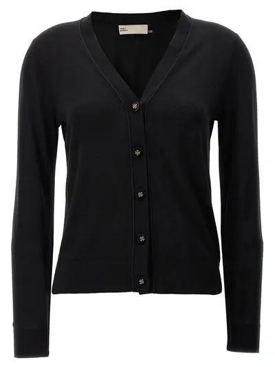 Tory Burch Simone Cardigan In Black