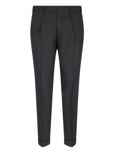 Pt Torino Straight Pants In Black  