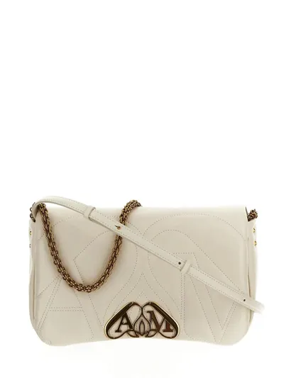 Alexander Mcqueen The Seal Small Bag In White