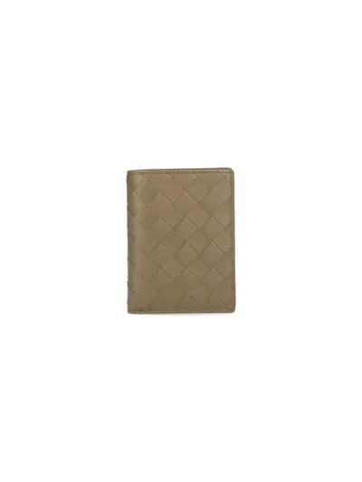 Bottega Veneta Intrecciato Flap Wallet In Brown