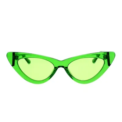 Attico The  Sunglasses In Green