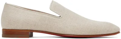 Christian Louboutin Dandelion Suede Loafers In Beige