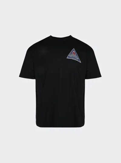 Rhude Cadeaux-print Cotton T-shirt In Vintage Black