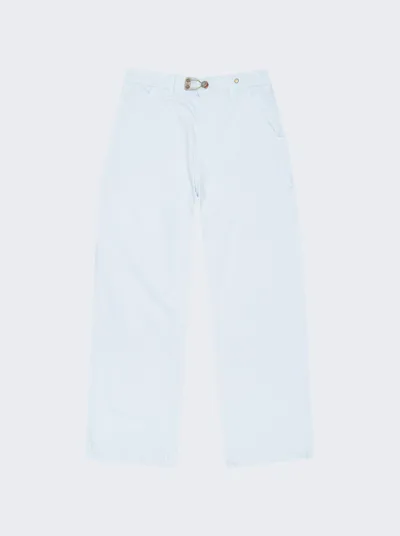 Objects Iv Life Logo-print Straight-leg Jeans In Ice Blue