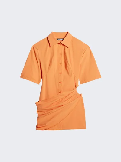 Jacquemus La Robe Camisa In Orange