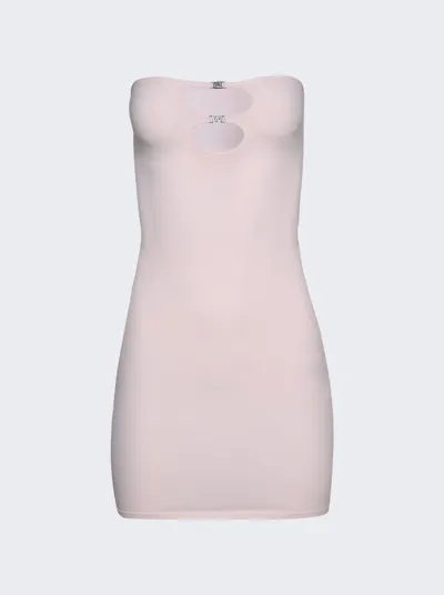 Alexander Wang T Cut Out Tube Mini Dress In Blushing Bride