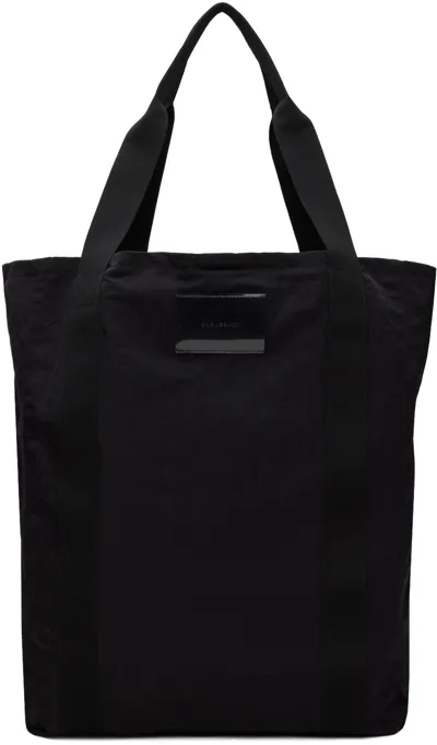 Our Legacy Shopper Mit Logo-patch In Black Dense Liquid N