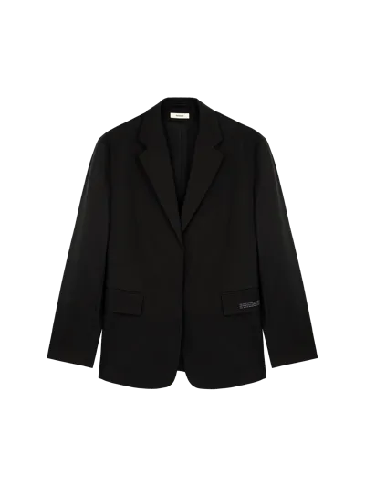 Pangaia Women's Organic Cotton Oversized Tailored Blazer In Black