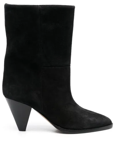 Isabel Marant Black 75 Suede Boots