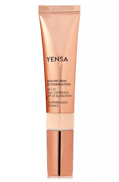 Yensa Skin On Skin Bb + Cc Full Coverage Hyaluronic Foundation Spf 40 In Fair Cool