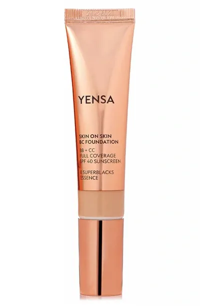 Yensa Skin On Skin Bb + Cc Full Coverage Hyaluronic Foundation Spf 40 In Tan Warm