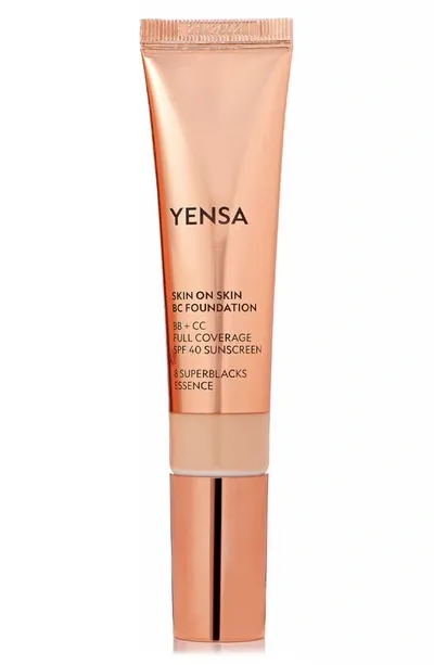 Yensa Skin On Skin Bb + Cc Full Coverage Hyaluronic Foundation Spf 40 In Tan Neutral