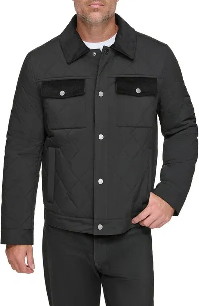 Andrew Marc Walkerton Quilted Jacket In Black