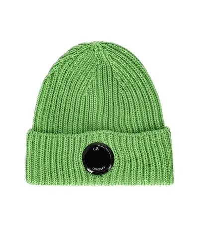 Cp Company X Clarks Green Ribbed Beanie