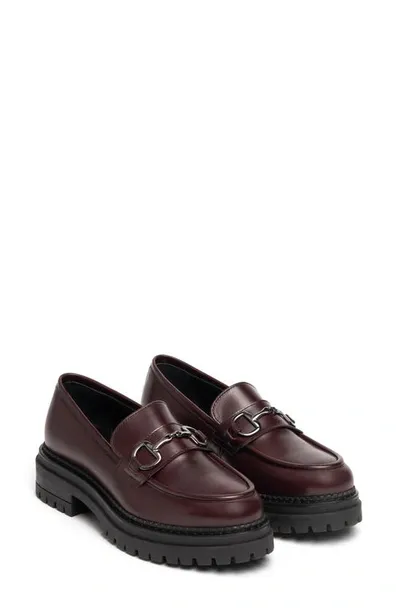 Nerogiardini Bit Platform Loafer In Bordeau