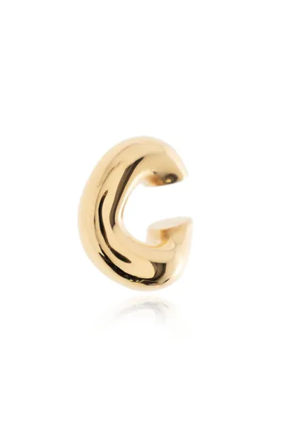 Balenciaga Loop Brass Ear Cuff In Shiny Gold