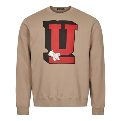 Undercover Big U Sweatshirt In Beige