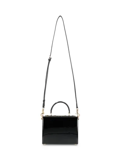 Dolce & Gabbana Charm Detailed Handbag In Black