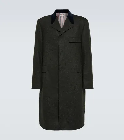 Thom Browne Wool Coat In Green