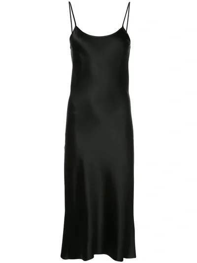 Voz Liquid Midi Dress In Black