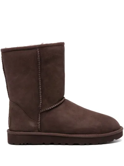 Ugg Classic Short Ii Suede Boots In Brown