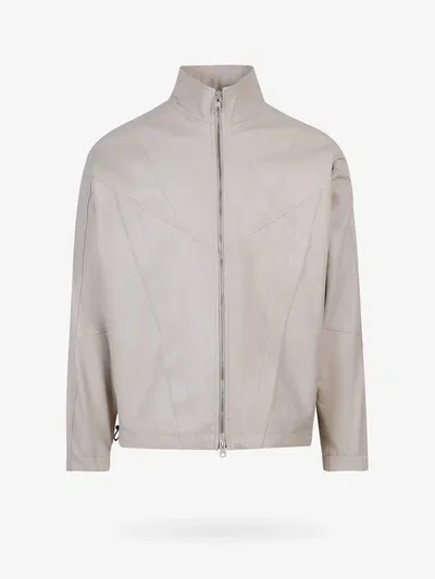 Dfour Leather Jacket - Atterley In Grey