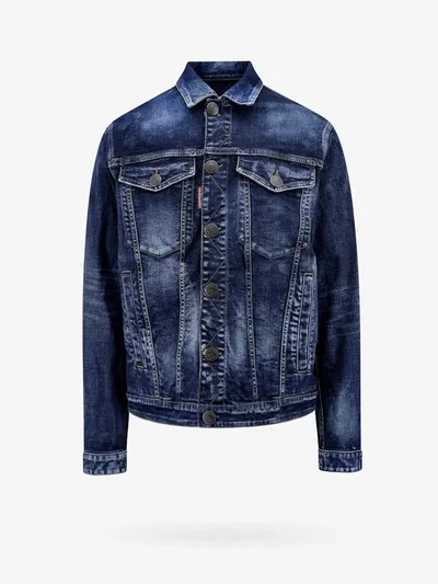 Dsquared2 Denim Jacket In Blue