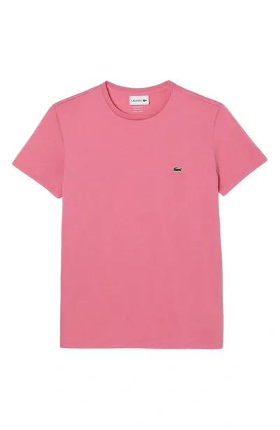 Lacoste Pima Cotton T-shirt Th6709 In Pink