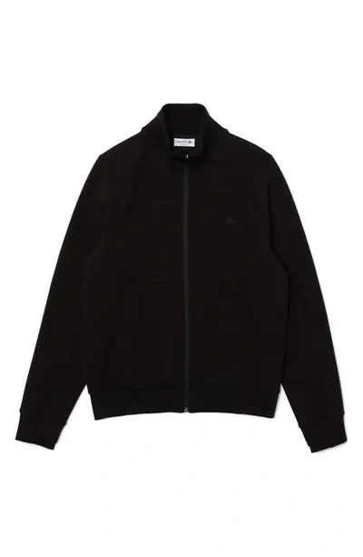 Lacoste Zip-up Jacket In 031 Noir