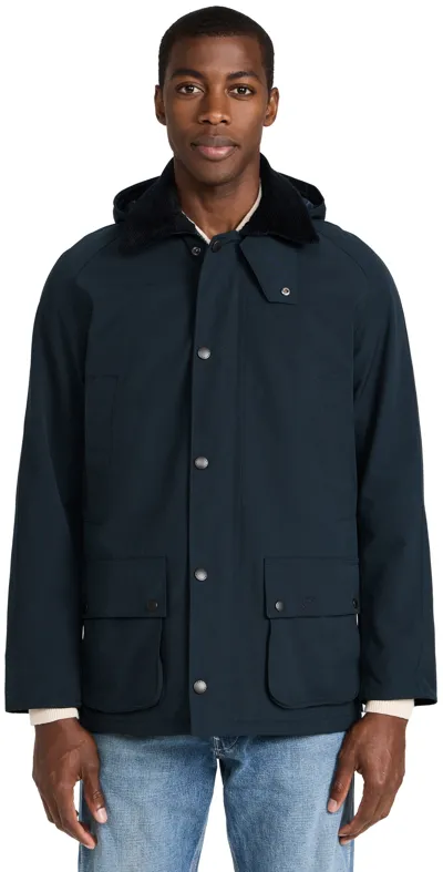 Barbour Winter Ashby Jacket In Navy