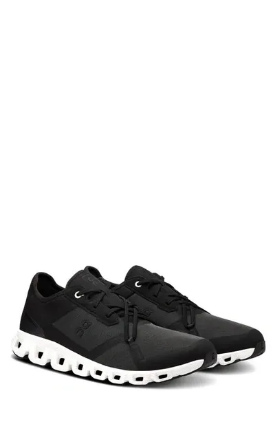 On Cloud X 3 Ad Running Shoe In Black White