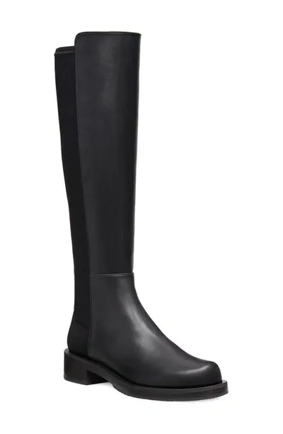 Stuart Weitzman 5050 Bold Boot In Black Sport Calf