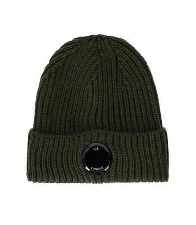 Cp Company X Clarks Military Green Ribbed Beanie