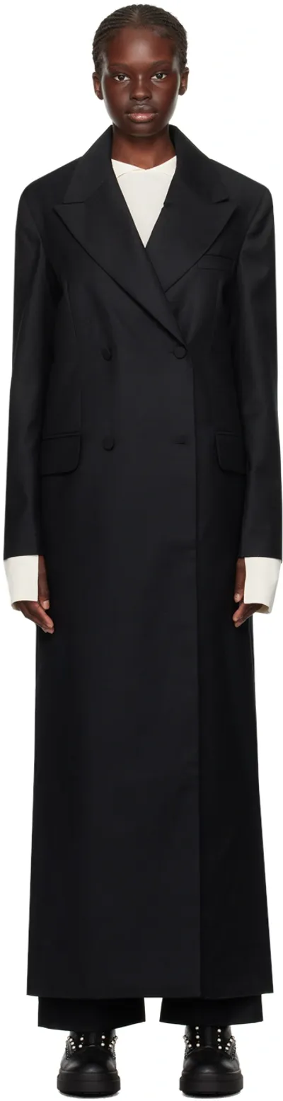 Aya Muse Black Tiaca Trench Coat