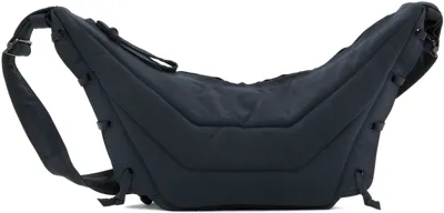 Lemaire Navy Small Soft Game Bag In Black