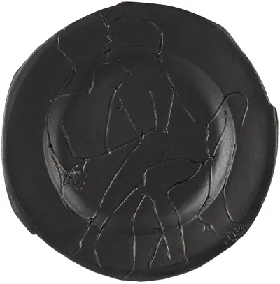 Yellow Nose Studio Ssense Exclusive Black Self Portrait Dessert Plate