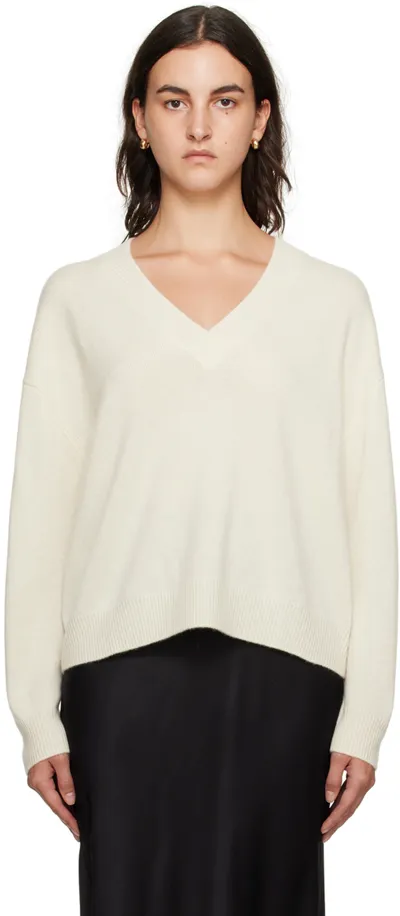 Anine Bing Kaschmirpullover Mit V-ausschnitt In Neutrals