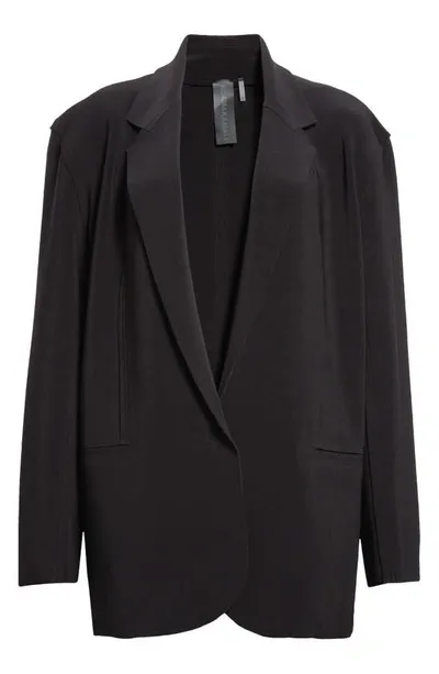 Norma Kamali Single-breasted Belt Blazer Jackets Black