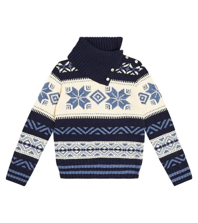 Polo Ralph Lauren Kids' Fair Isle Wool-blend Turtleneck Sweater In Multicoloured