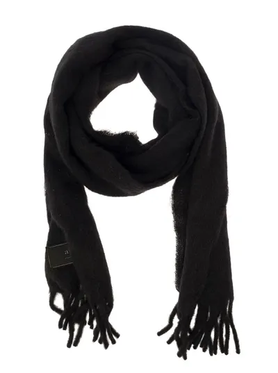 Ami Alexandre Mattiussi Oversize Ami Scarf In Black