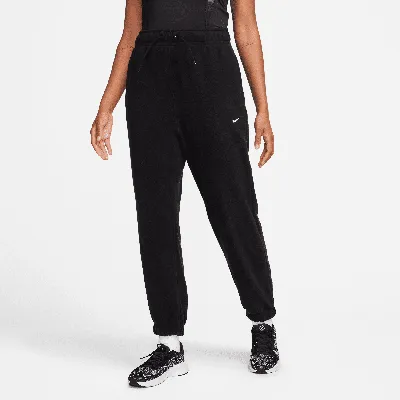 Nike Women's Therma-fit One Loose Fleece Pants In Black